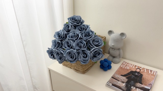 Amazon.com: Carlita's Blooms Artificial Navy Blue Flowers Silk